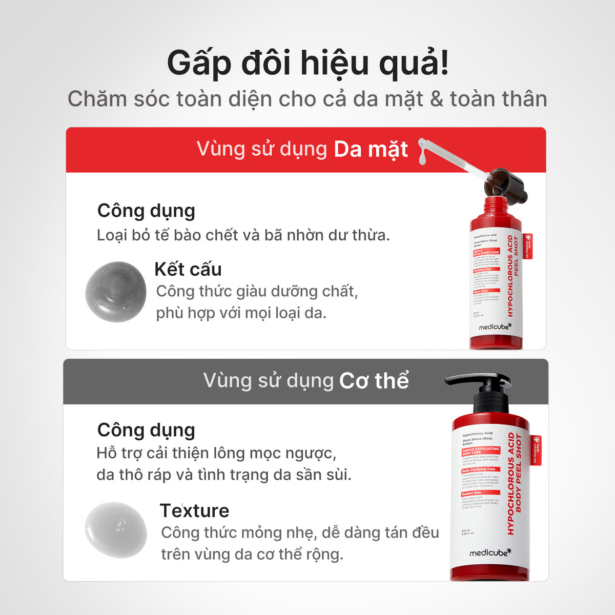 Hypochlorous Acid Rice Peel Shot